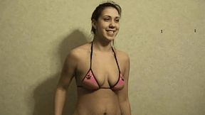 MIXED WRESTLING AUDITION - STACY vs JOHN (IN HIGH DEFINITION)