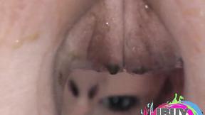 ”Two Lesbian showing natural tits & Popsicle lick cunt”