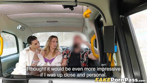 I joined sexy Emily Pink & Mellany Lapiedra at the back of the cab for a nasty