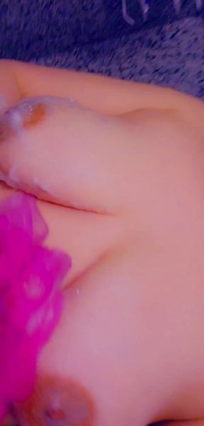 Soapy Natural Tits