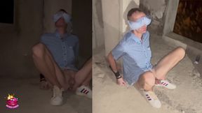Left Alone Bound Blindfolded Naked and Exposed