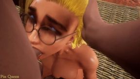 Teen blonde prostitute gets plowed in a cave