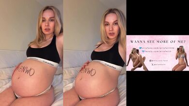 The pregnant milf gets cucked and humiliated alone