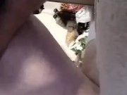 Double orgasm prostate orgasm riding my werewolf dildo came twice