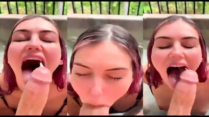olivia mae hot tub deepthroat blowjob   3ijkl