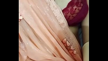 Indian Gay Crossdresser Bottom Gaurisissy feeling horny for sex in silky saree with heavy jwellery real homemade sex