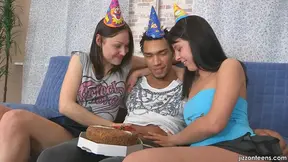 Hot Teen Gets Her Mouth Stuffed by Big Black Cock Throbbing Deep