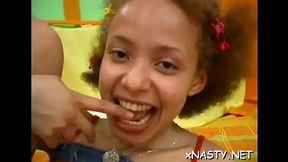 Lovely latina Dizzy destroyed by monster