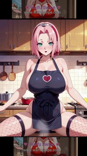 WaifuSwipe - Sexy Asuka, Videl, Sakura, Android 18, Lucy and Shinobu