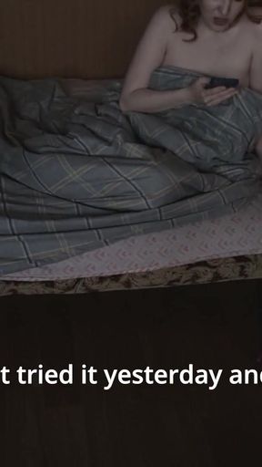 Emotional moment from &quot;Stepbrother caught his sister jerking off and fucked her in her mouth and pussy&quot;