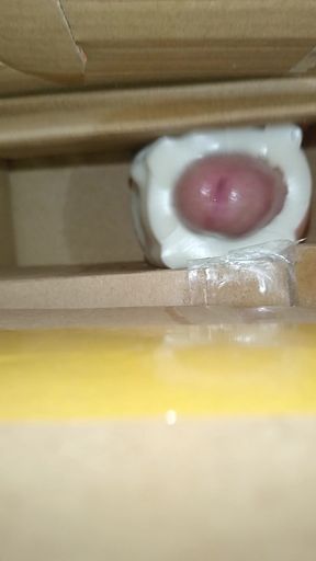 Cum inside homemade silicone pussy 6