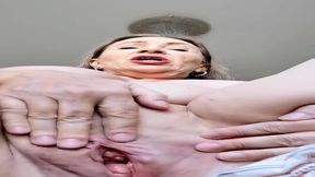 Mature cougar gives sultry solo performance in POV