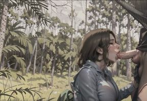 Me and my boyfriend got lost in the woods and i sucked him