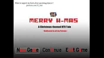 Merry H-Mas A christmas themed NTR Tale [ Xmas Hentai Game PornPlay ] Ep.1 Santa is cheating with a cute blonde elf girl