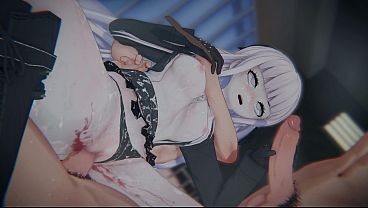 [Danganronpa] Kirigiri'_s &quot_ULTIMATE INTERROGATION&quot_: Sandwich DP, Handjob &amp_ Pregnant (4K/60FPS)