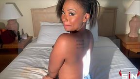 Anal slut picks up another load in her ass