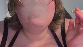 BBW Degrades and Humiliates you for Watching Her Smoke