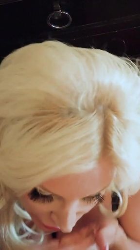 Stunning Blonde Brittany Andrews Swallows Keiran Lee's Cum!
