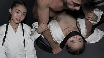 PINNED DOWN - Asian Teen Fucked By Her Trainer