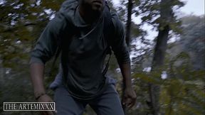 Lonely Ebony Sexy Teen Gets Fucked In Woods By Big Black Dick