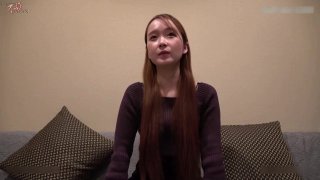 Small Tits Japanese Brunette Gets Creampied After an Interview