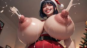 white christmas – lactating santa babes squirt thick milk loads for the holidays