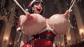 white christmas – lactating santa babes squirt thick milk loads for the holidays