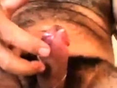LATINO HAIRY DADDY BEAR BIG FAT COCK AND THICK CUMSHOT