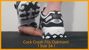 Hardcore Cock Crushing with Fila Oakmont in Size 34EU - CBT Crushing Shoejob with LittleShoes | 036A