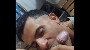 Mamei o funcion&aacute_rio do meu patr&atilde_o no estoque, novinho dotado cheio de tes&atilde_o