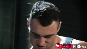 Dominator Michael Boston drills his captives hole deep with his raw prick