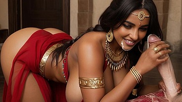 Ai Generated indian village hot girl first time hard fucking.