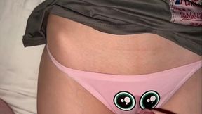 Stepsister goes bareback on big cock in lingerie