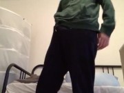 Horny Boy sagging pants and jerk off