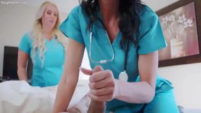 Alura Jetson And Reagan Foxx Milfs Nurses Cure My Covid Cum