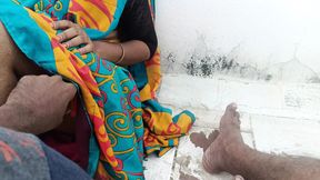 married women enjoying terrace romance with neighbour men friend