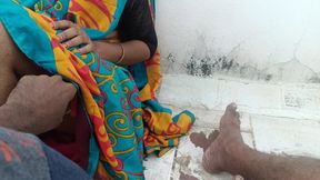 married women enjoying terrace romance with neighbour men friend