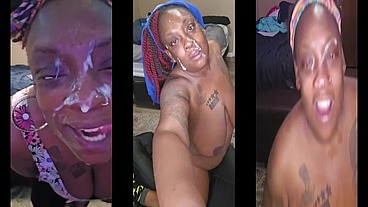 After cumshot facial compilation and (dirty talk)