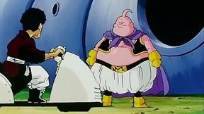 Majin Buu Adopts Puppy for Cuddly Anime DBZ Fun