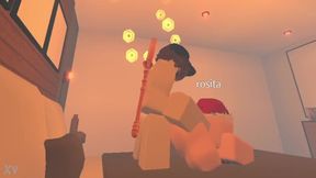 Rosita takes a throbbing smash in doggy style while shaking for more