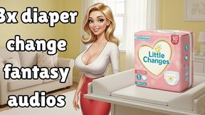 Diaper change fantasy 3X bundle | 3 ABDL audio stories