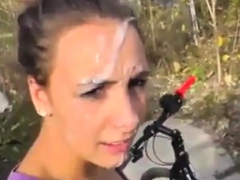 Facial on the biking trail