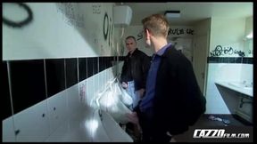 CAZZOfilm - Horny pigs in a public toilet