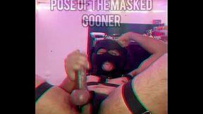 MASKED BITCH GOONING HARD OFF!