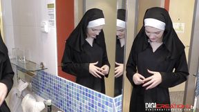 Sexy teen nun first BBC fucking