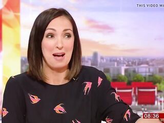 Sally Nugent in a Very Short Suit