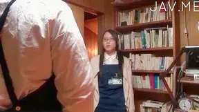 Hot Nerd Takes It Rough from Horny Stud in Library Fantasy