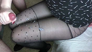 Cumshot Compilation on Legs in Pantyhose and Stockings - #1