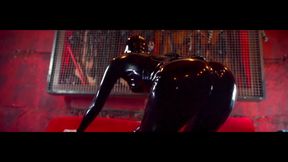 Busty Dominatrix Drenches Bound Slave in Sloppy Golden Shower
