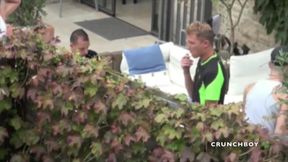 Juan Perez fucked by bear with huge cock in exhib